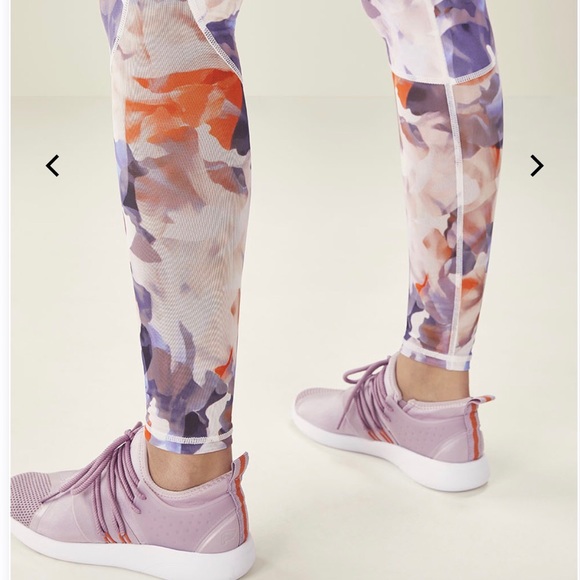 Fabletics Stella Floral Mesh High Rise Leggings - Picture 2 of 10